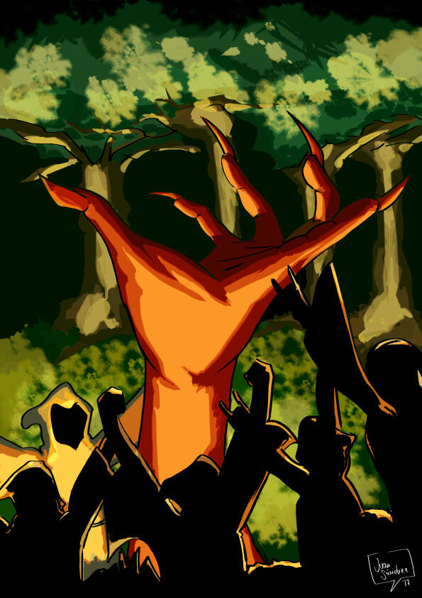 Portada Libros Libres, Lápiz, tintas y color digital con Clip Studio Paint