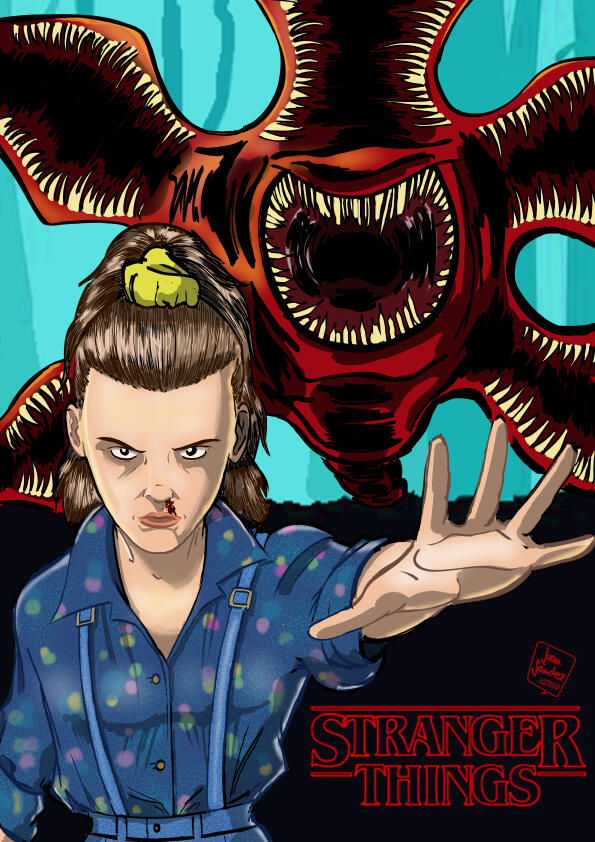 Strangers Things Lápiz, tintas y color digitales con Clip Studio Paint