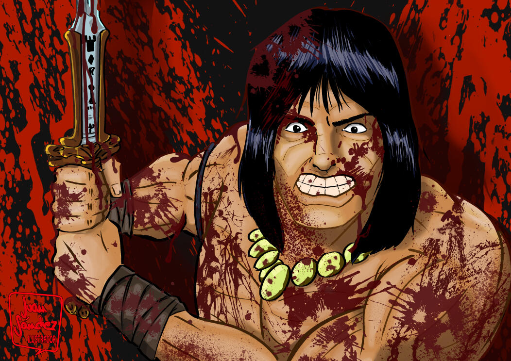 Conan, Lápiz, tintas y color digital con Clip Studio Paint